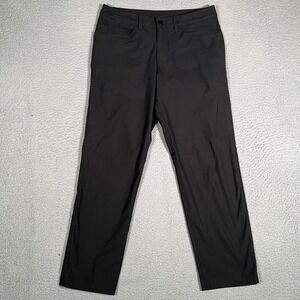 Lululemon Pants Mens 31x28 Black ABC Classic Fit Warpstreme Golf Casual Logo